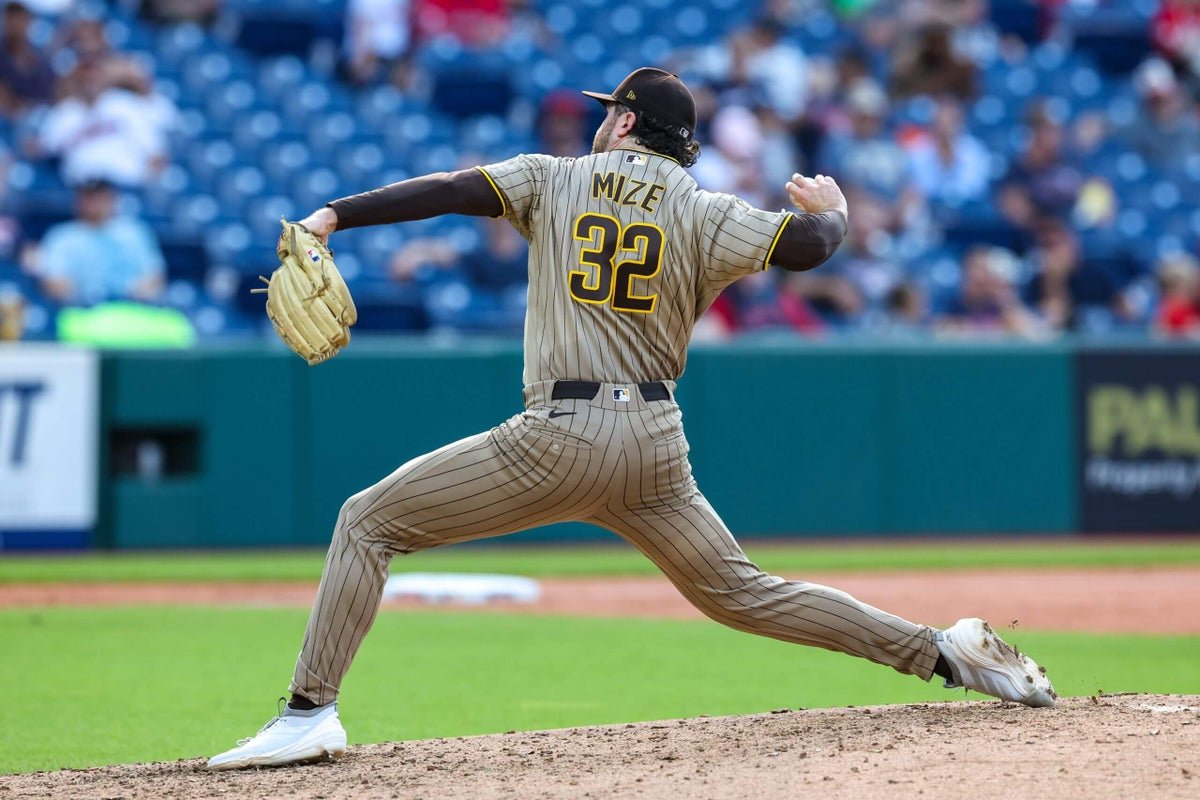 Padres’ Casey Mize exits start after spraining ankle going down dugout steps