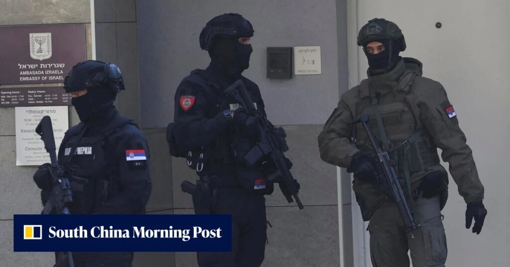 Assailant outside Israeli embassy in Serbia killed after attacking police officer